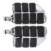 Motorcycle Footpegs Footrest CNC Aluminum Alloy Rubber Universal Replacement For KawasakiChrome