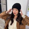 Green Hat Candy Color Thick Woolen Hat for Women In Autumn and Winter Korean Couple Knitted Hat Japanese Pullover Cold Hat