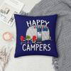 Happy Campers Car Square Pillowcase Cushion Cover Pillow Case Throw Pillow Cover for Home Sofa Living Room