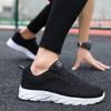 Men's shoes spring and autumn leather waterproof running shoes black oil-proof casual travel shoes sports shoes men