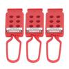 3 stk 6 hull Tagout-hasper Elektrisk isolasjons Lockout-hasp for nedstengningsvedlikehold 9 mm hulldiameter