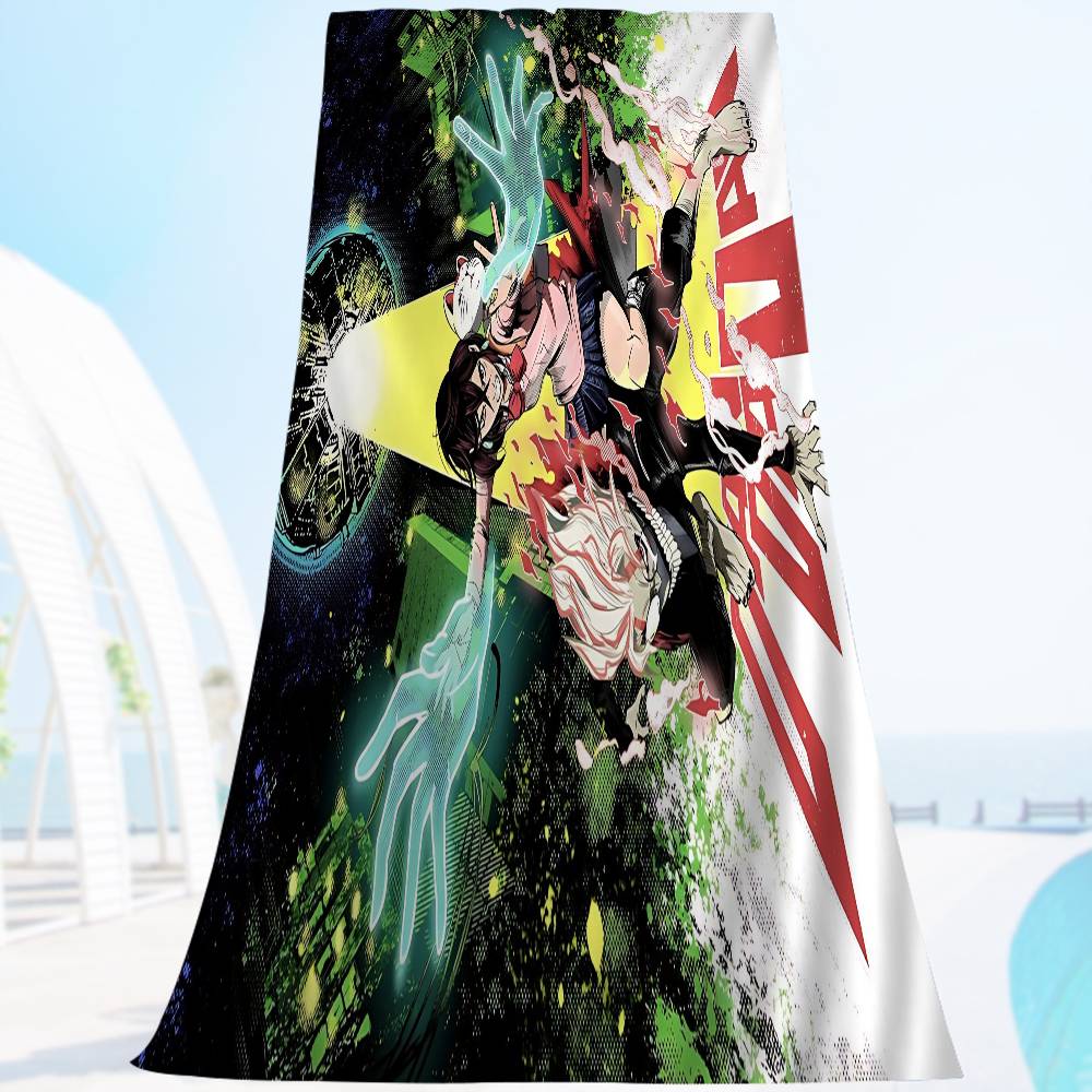 Classic Anime D-DandadanS Microfiber Blanket Quick Drying Beach Towels Oversized Printing Super Absorbent Pool Towel Blanket