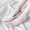 Women Anti skid Liner Summer Lace Socks Cotton Hosiery Boat Socks Low Cut