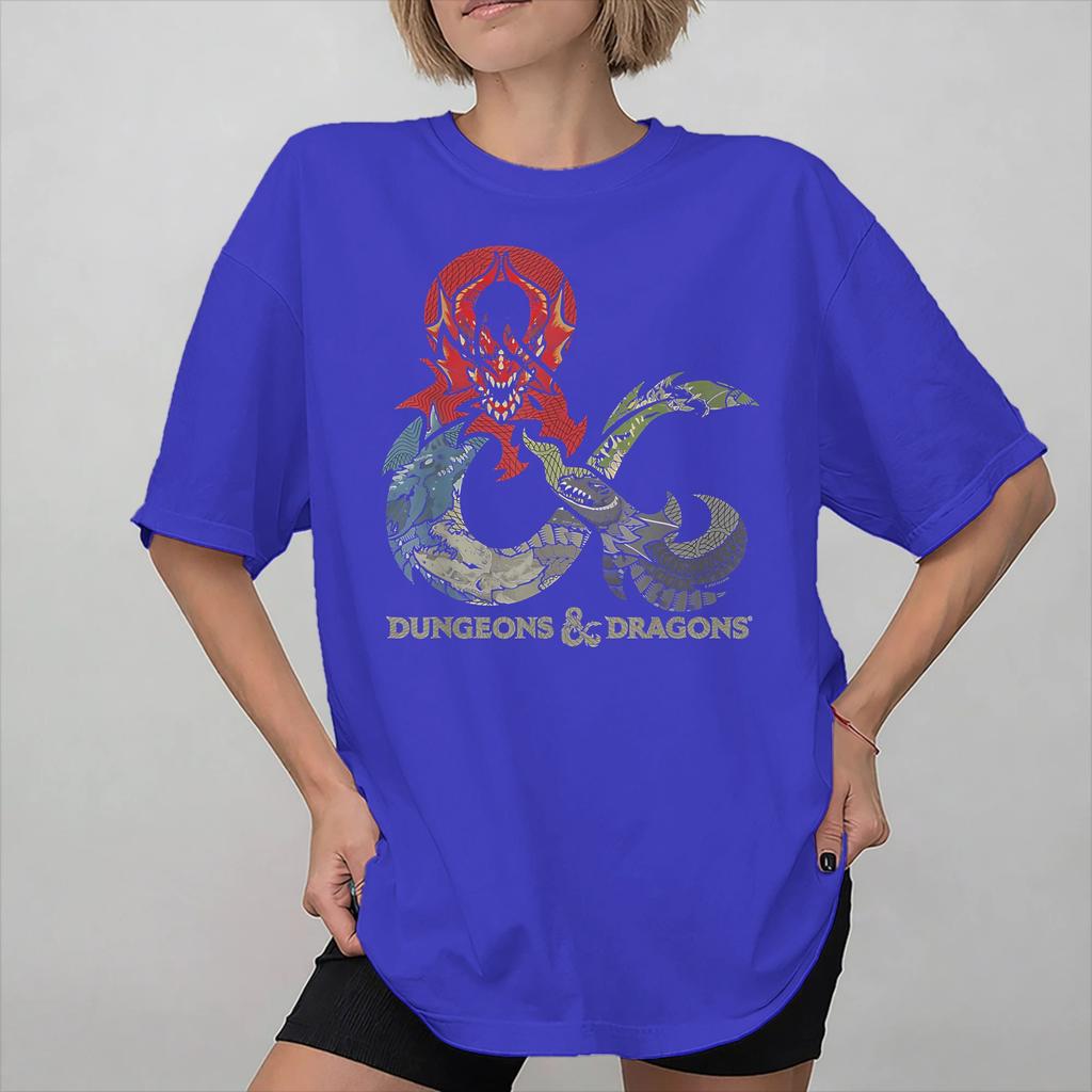 Dumbbells and Dragons Tee Shirt for Unisex Women Printed T Shirts 100 Cotton Clothes
