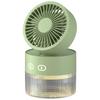 Water-cooled USB Mini Desktop Fan with Turbine, Foldable Design & Humidifier Spray.
