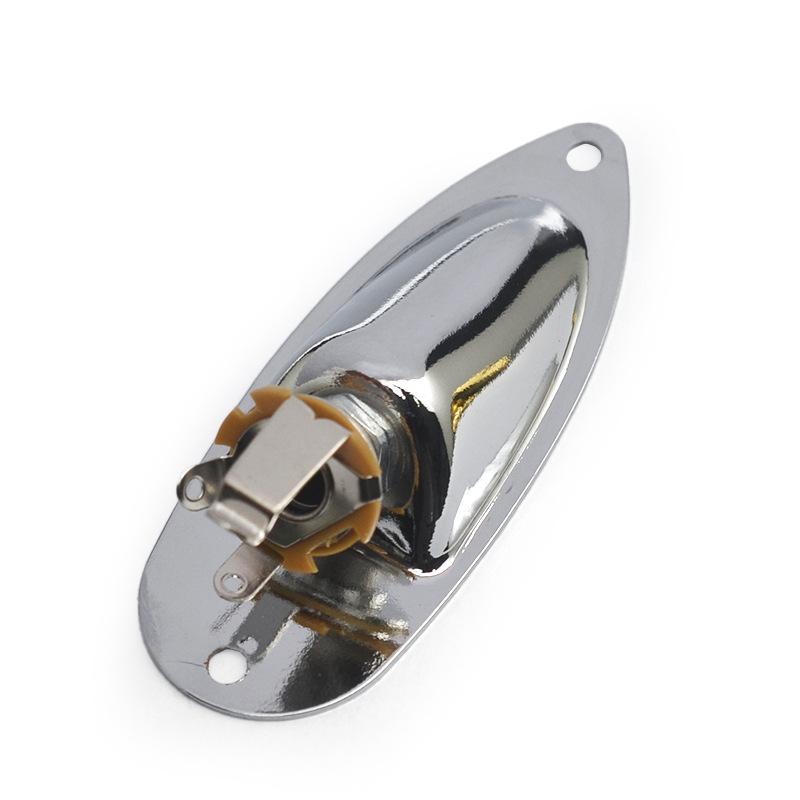 Pakeitimas elektrinės gitaros lizdo plokštei 6,35 mm 1/4" Valties formos garso jungties lizdo skydelis