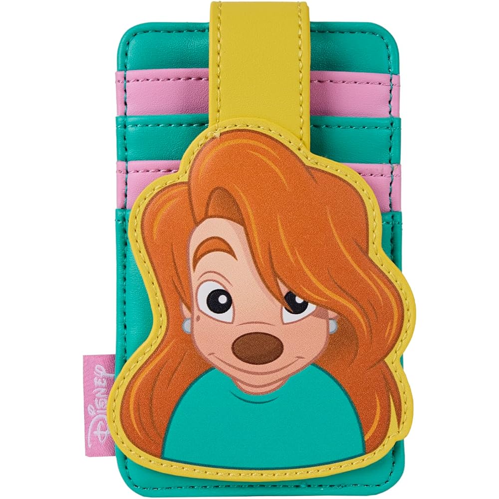 Loungefly Disney Goofy Roxanne Card Holder Wallet with Cartoon Design and Durable Material