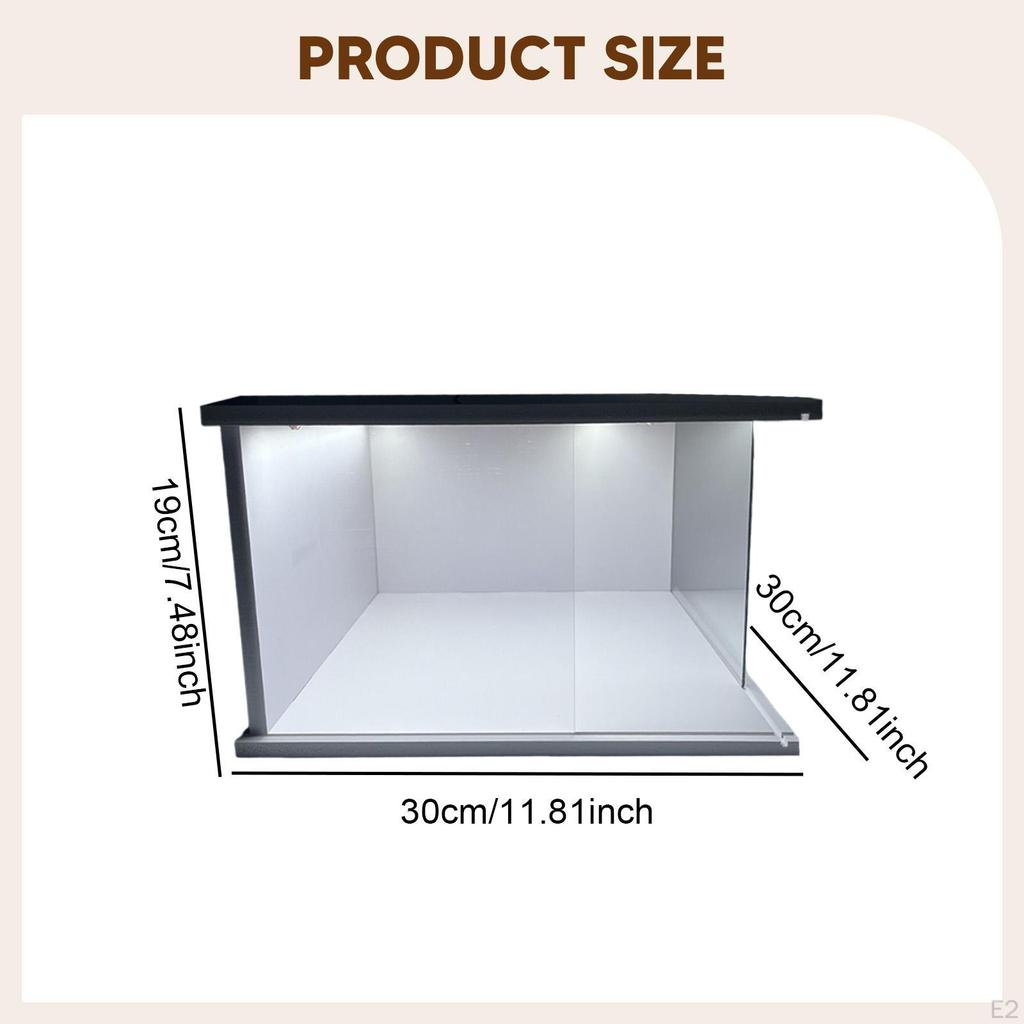 Diecast Auto Vitrinenständer Handwerk mit Sockel Klare Vitrine LED für Schmuck Handwerk