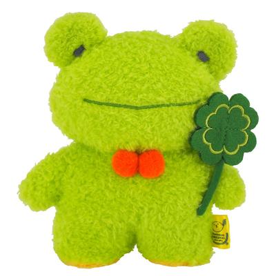 Sunlemon Flauschiger Frosch GR S 13 x 5 x 15cm Plüschtier Frosch P-9502
