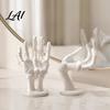 Skeleton Hand Style Ring Stand, Gothic Jewelry Holder And Necklace Resin Decor Holder, 3D