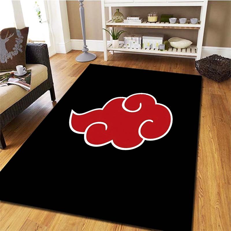 Naruto Teppich für Wohnzimmer Schlafzimmer Zuhause Sofadekoration, rutschfeste Bodenmatte für Kinder zum Spielen