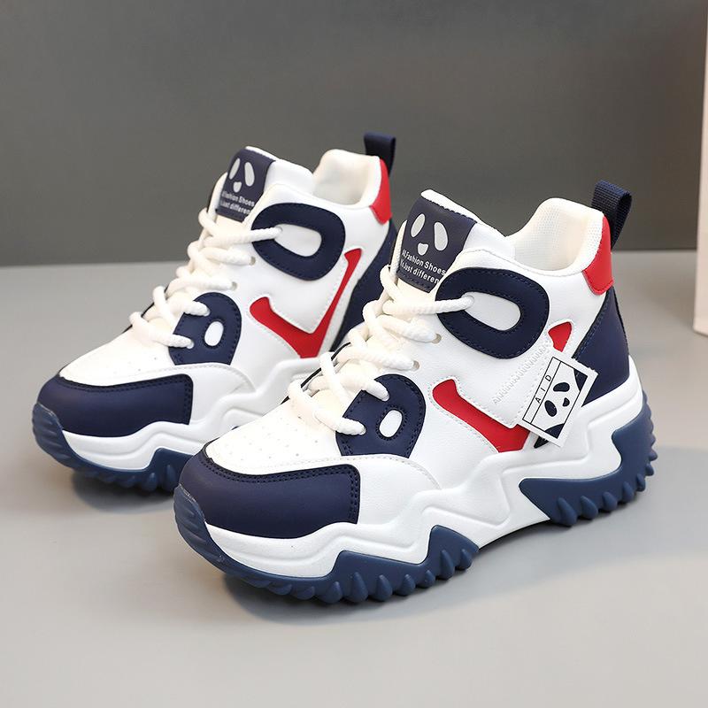 Fashion Casual Platform Sport Shoes for Women Lace Up Thick Soled Sneakers Ladies Heighten Casual Shoes