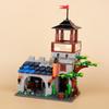 MOC Medieval Ancient Castles City Walls Towers Wooden Houses Military Buildings Street Scenes Small Particles Puzzle Bloc Building Set