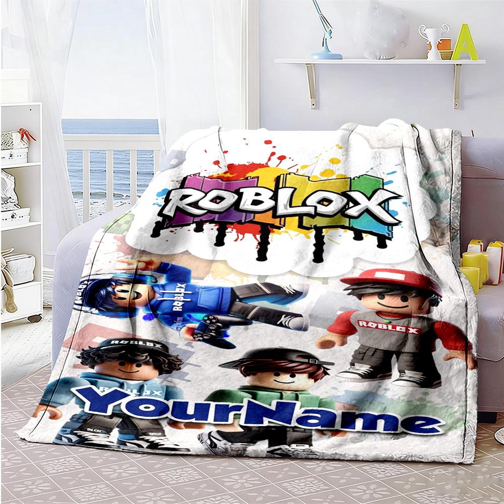Roblox 397 Personalized Name Blanket Multi-purpose Personalized Blanket Durable Comfort for Bed Living Room Livingroom Office Ideal for All Seasons