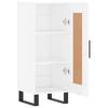Sideboard High Gloss White 34.5 x 34 x 90 cm Engineered Wood