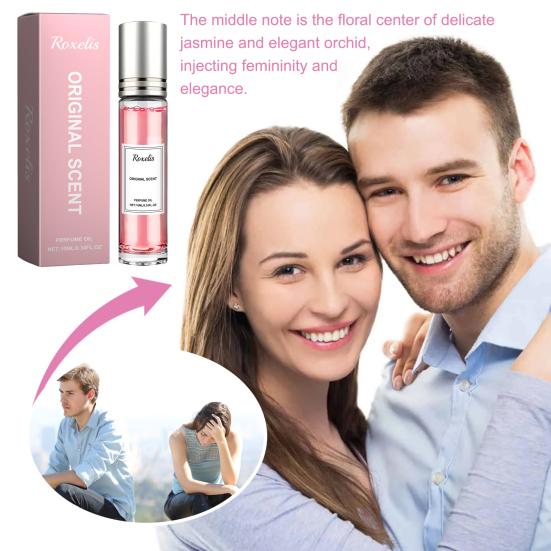Pheromone Perfume for Men Women 12-Hour Long-Lasting Fragrance Oil Mist 10ml Romantic Rose Notes Natural Ingredients Date Night Perfume