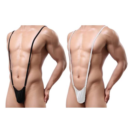 Men Sexy Thong Halter Neck Strap U Convex Bag Design Seamless Design Thong Breathable Panties Underwear