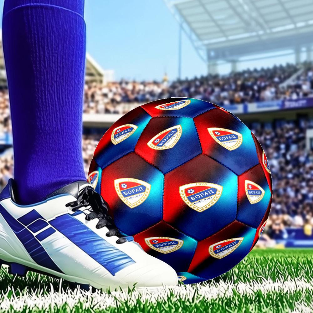 Bojcin Badge Celebration Size 5 Soccer Ball, Suitable for Training and Matches, High-Elasticity, Wear-Resistant Material Gift for Fan