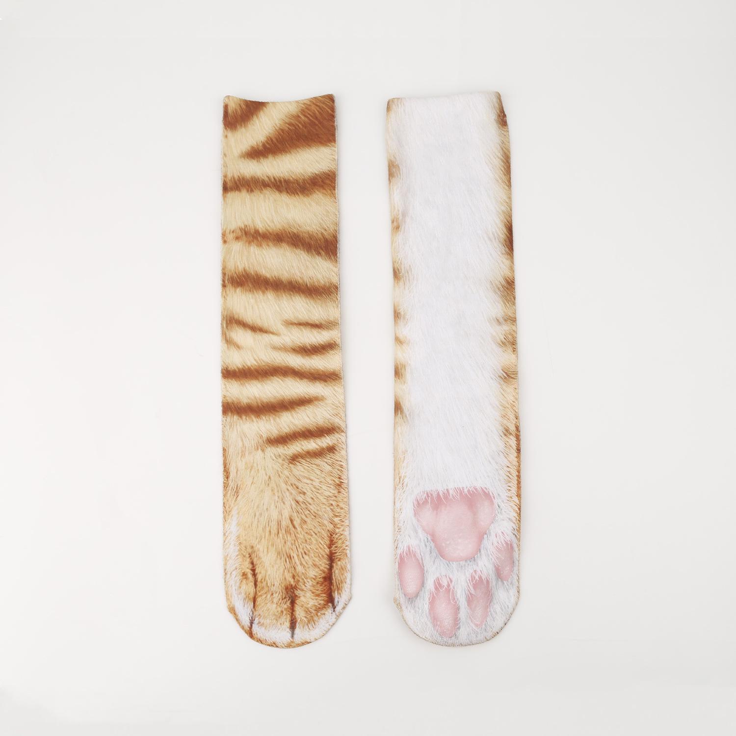 

Носки до середины икры с когтями животных - Смешные носки с принтом для взрослых и детей 24 CM