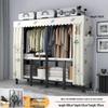 No-Assembly Wardrobe with Drawers: Foldable and Durable for Bedroom or Rental Room