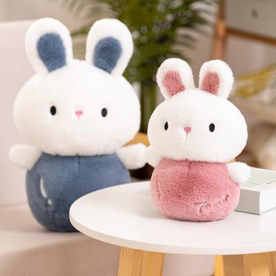 Little Rabbit Plush Toy Girl Sleeping On The Bed and Hugging Pillow Rabbit Doll Rag Doll White Rabbit Doll Gift