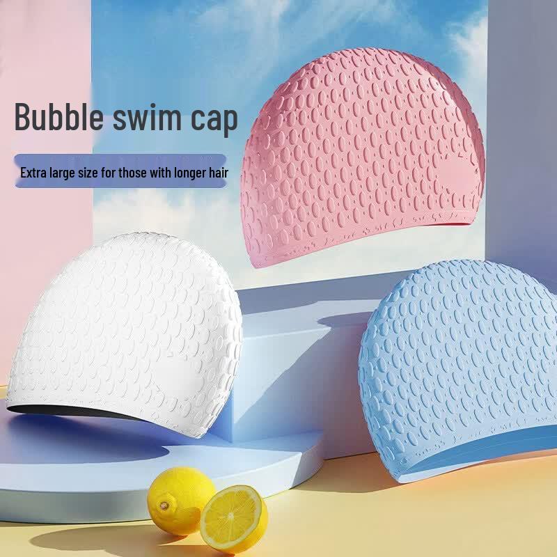 Nuoyu Adult Waterdrop Silicone Swim Cap