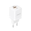 Ładowarka sieciowa gan 33w pps usb-c usb-a biała