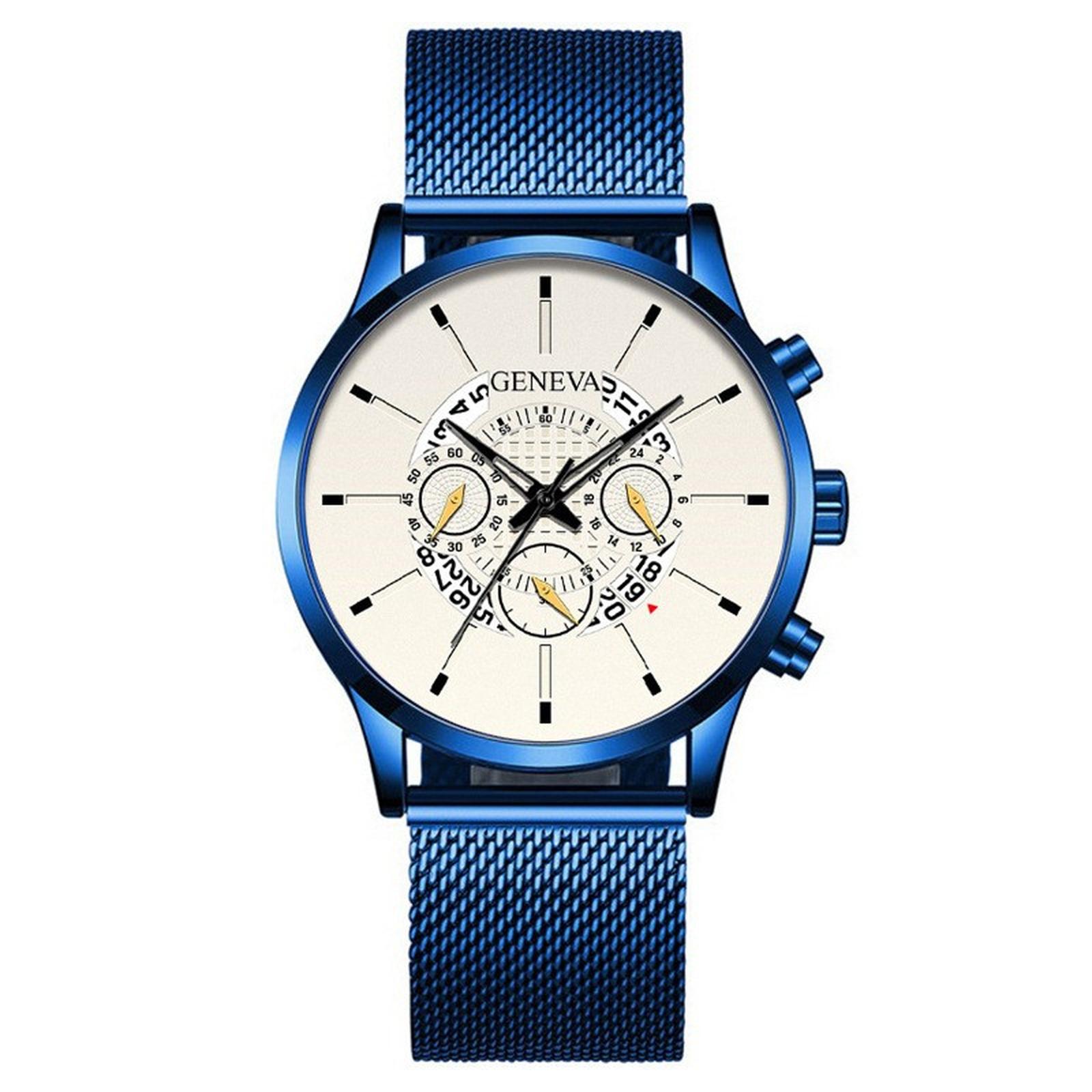 

Мужские водонепроницаемые светящиеся наручные часы-будильник для бега One Size синий