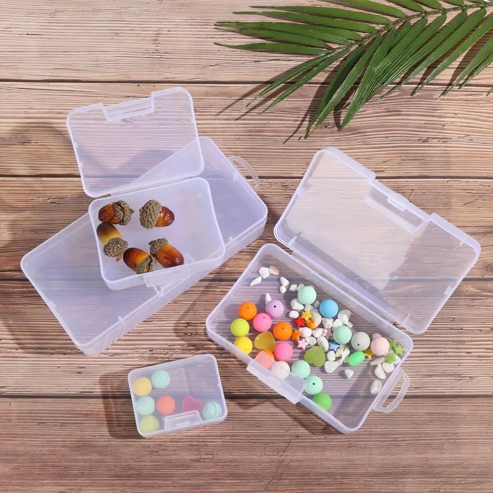 Square Clear Home Organization Plastic Pill Storage Supply Jewelry Diamond Container Craft Bead Holder Storage Box