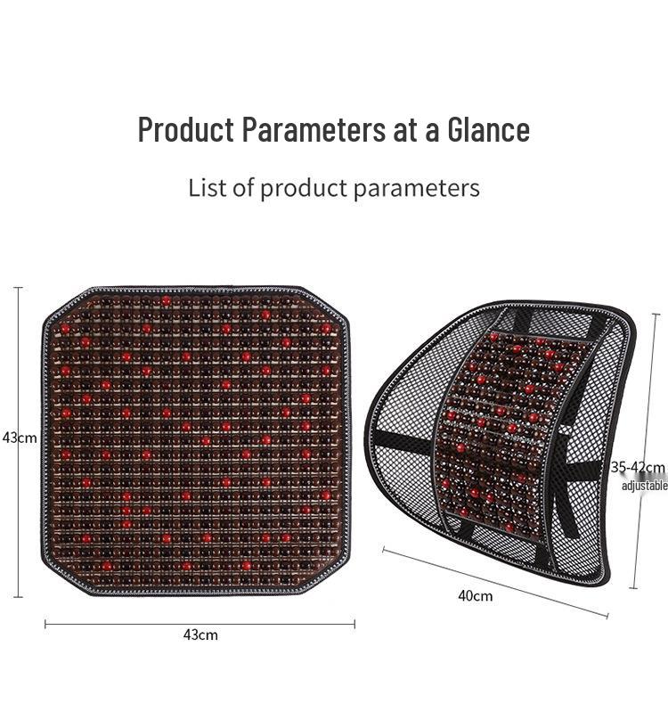 Universal 26 Years Summer Breathable Wood Bead Car Seat Cushion Mat