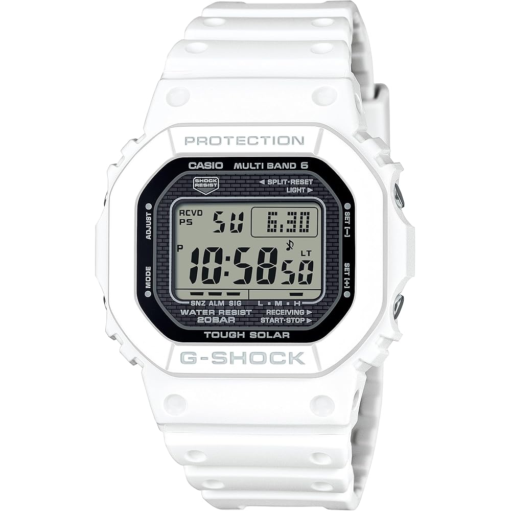 Casio G-Shock GW-5000HS-7 Men s Watch White Resin Band Water Resistant Analog-Digital