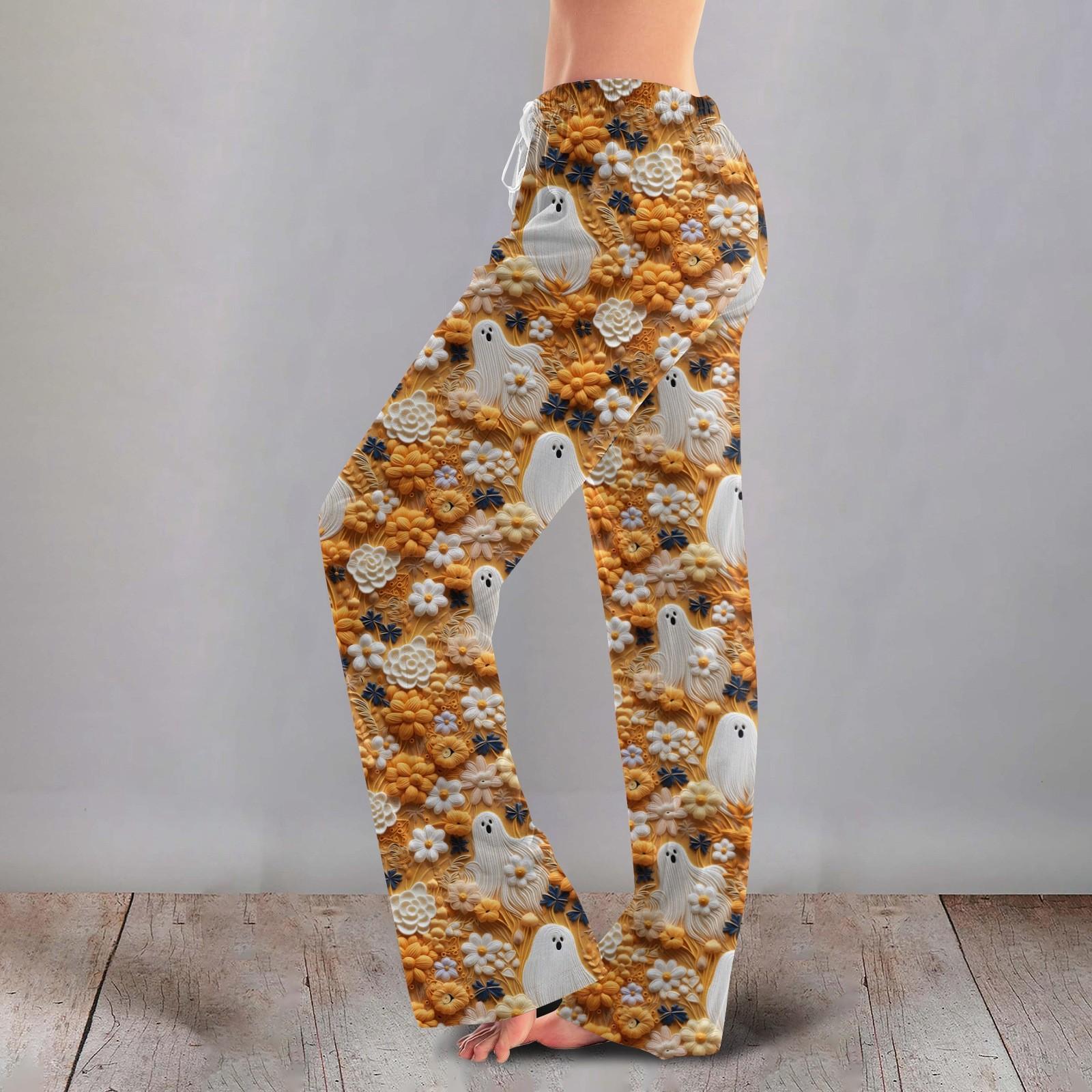 

Women Winter Soild Color Pants Full Length Long Trousers Sports Pants XL жовтий