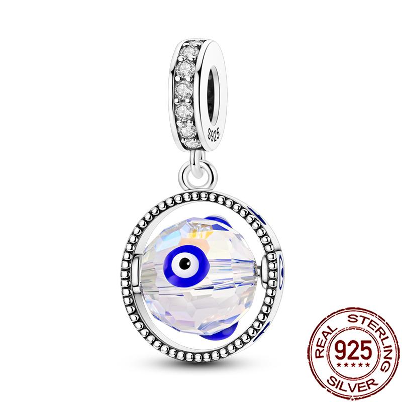 Charms Copper Hamsa Hand All-Seeing Eye Horus Fatima Protection Beads Fit Bracelet Necklace Women Diy Jewelry