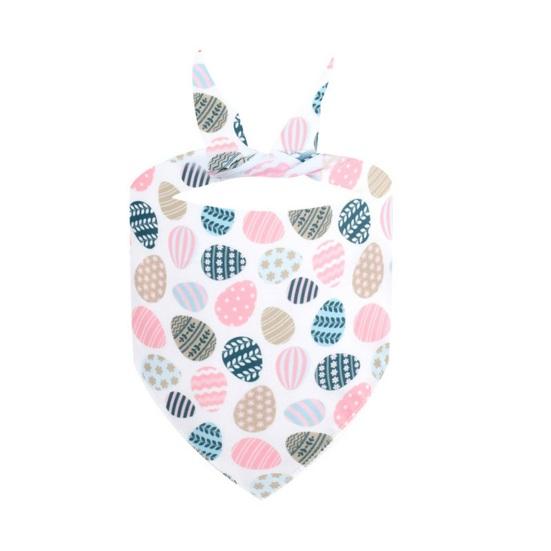 Festival Cat Bandana Easter Eggs Scarf Holiday Dog Love Hearts Patterns Triangle Bandana Bib for Easter