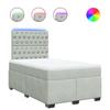 Maison Exclusive - Sommier à lattes de lit et matelas gris clair 120x190cm velours