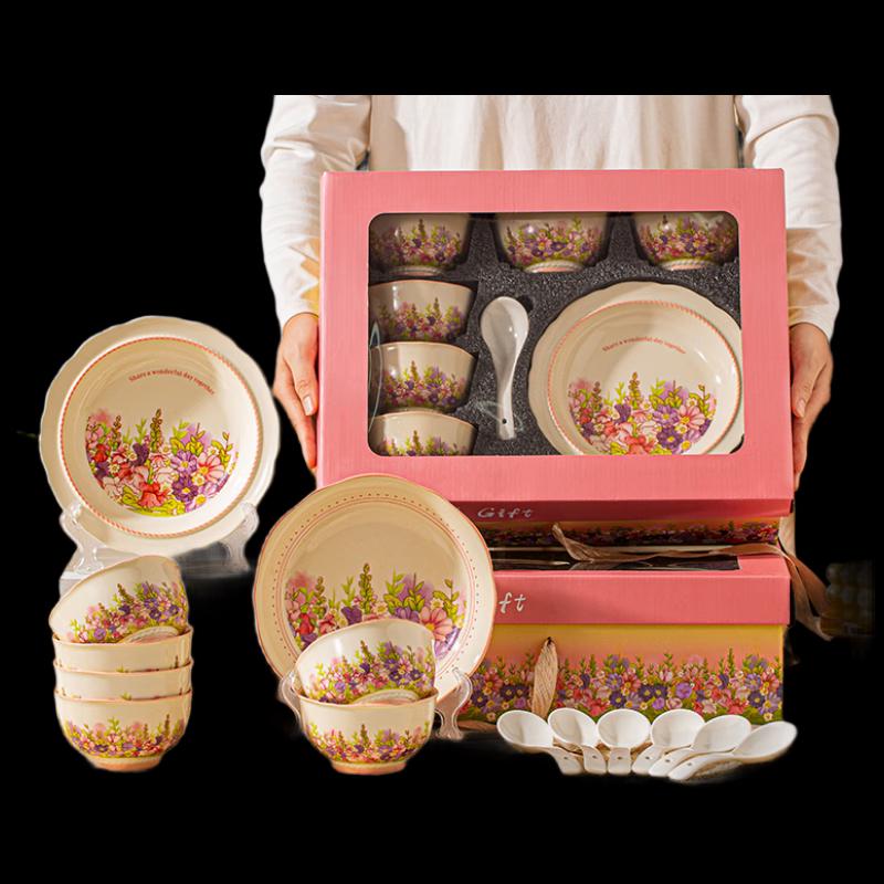 

Morning Mist 14-Piece Ceramic Tableware Gift Set