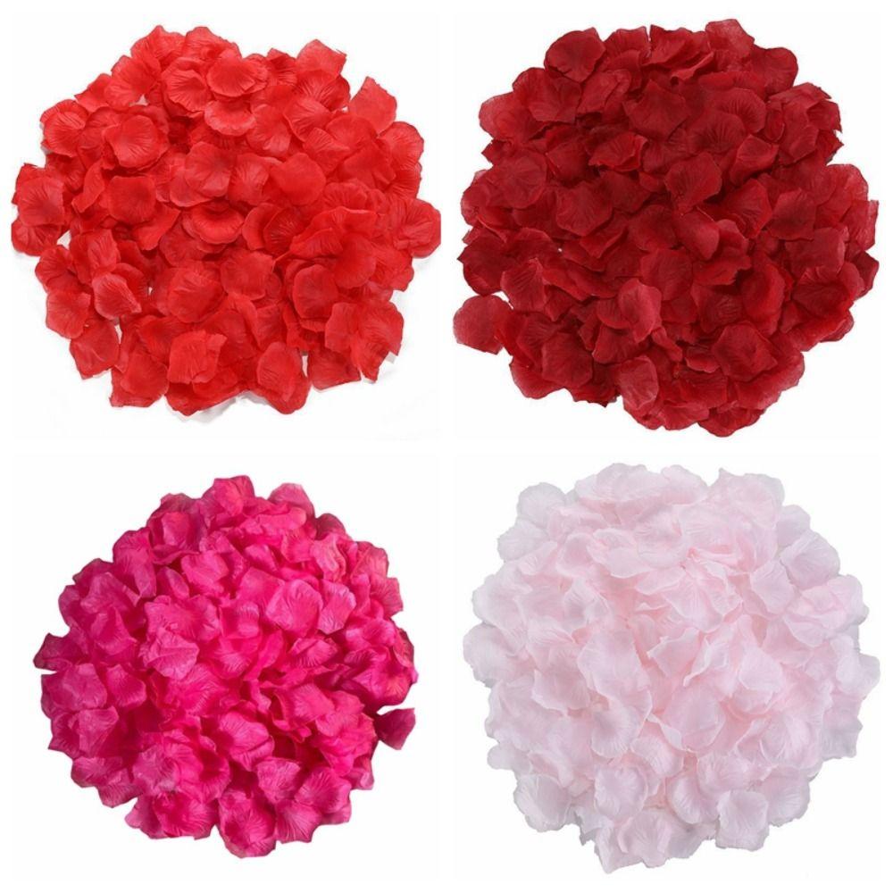 990pcs Wedding Simulated Rose Petals Party Supplies Fake Flower Petals  Valentine's Day