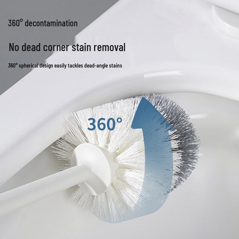 Household Soft Bristle Long Handle Toilet Brush