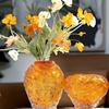 Modern Glass Vase Flower Arrangement Decoration Items Home Livingroom Cabinet Furnishing Crafts Cafe Office Desk Accessories Art