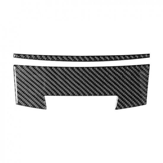 2Pcs Carbon Fiber Interior Central Storage Box Cover Trim For Honda Accord 13-17