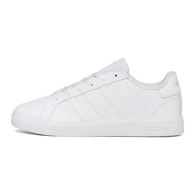 Grand Court Lace-Up K White Grey Kids Sneakers Cloud-White Grey-One FZ6158