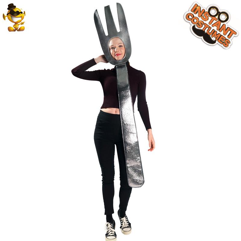 Halloween couple funny men's and women's tableware costumes masquerade stage show costumes cosplay costumes