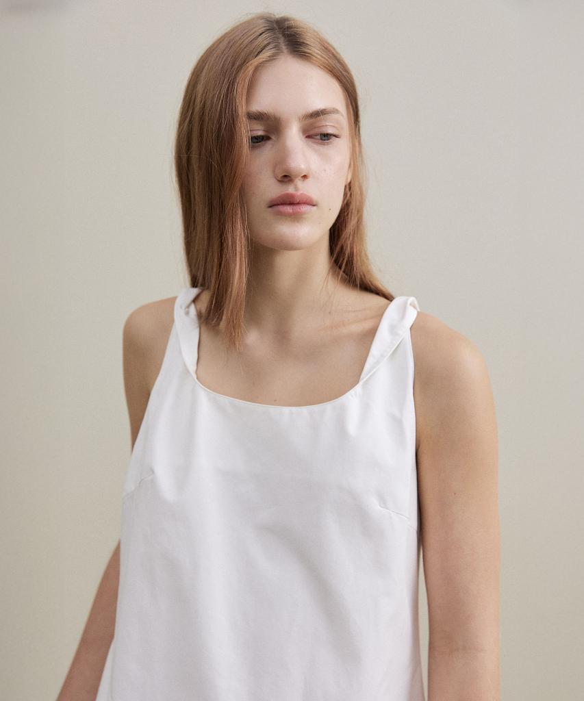 Artid Twist Dress_White