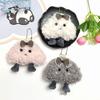 Cute Cloud Keychain - Cartoon Claw Machine Toy with Dark Cloud Pendant and Small Doll