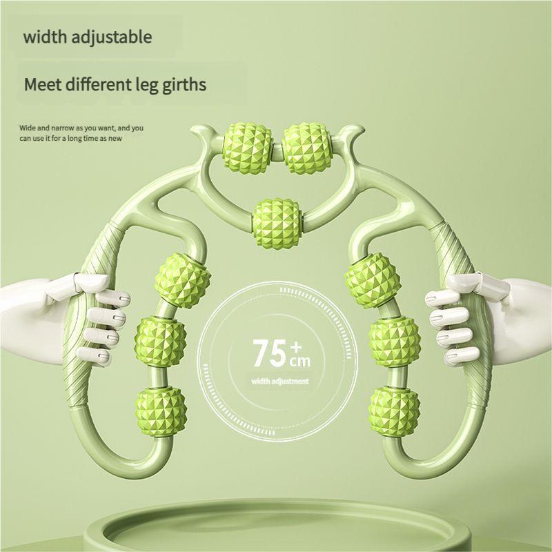 Circular Leg Massager Multi-Wheel Deep Tissue Roller for Thighs Calves Muscle Relief Portable Yoga Fitness Tool Home Gym Recovery Equipment