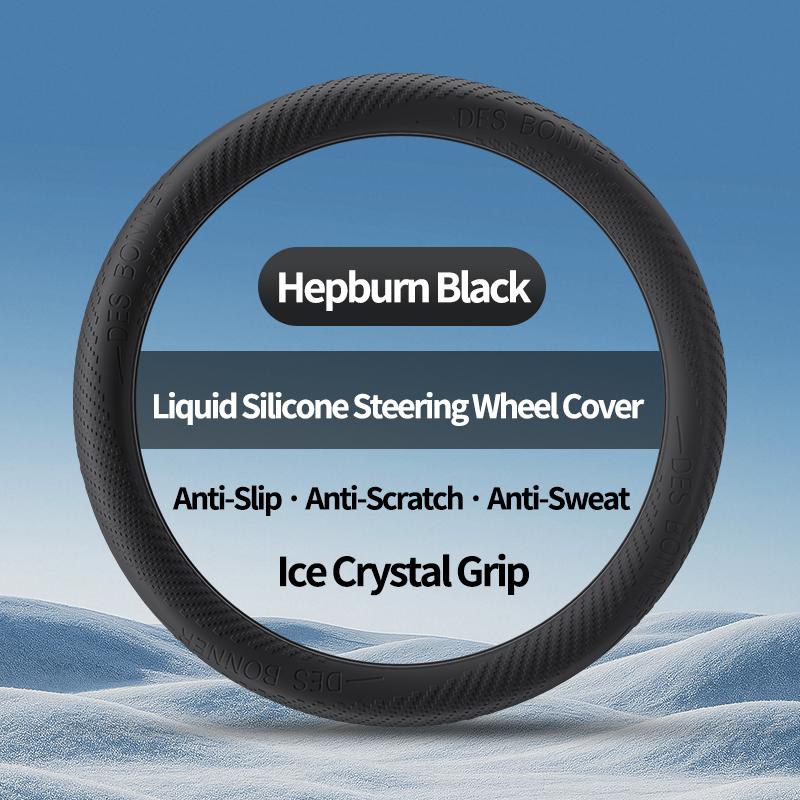 Liquid Silicone Car Steering Wheel Cover For Mercedes-Benz, Ultra-Soft Skin-Friendly Grip, Crack-Proof, Non-Slip Sweat-Absorbent