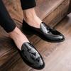 Fashion Mocasines Mirror Face Mens Shoes Men Business Driving Shoes Handmade Tassel Loafers Chaussure Party Flats Mens Shoes