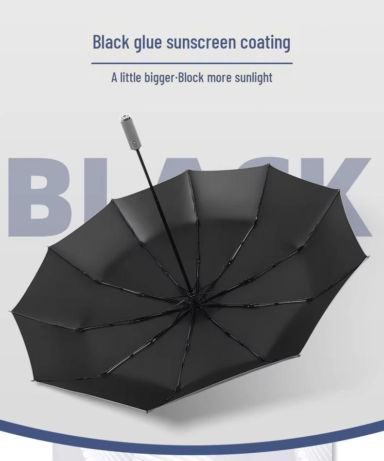 XL Double-Use Sturdy Folding Umbrella for Men & Women - Automatic, Reinforced, Thickened, Ideal for Two