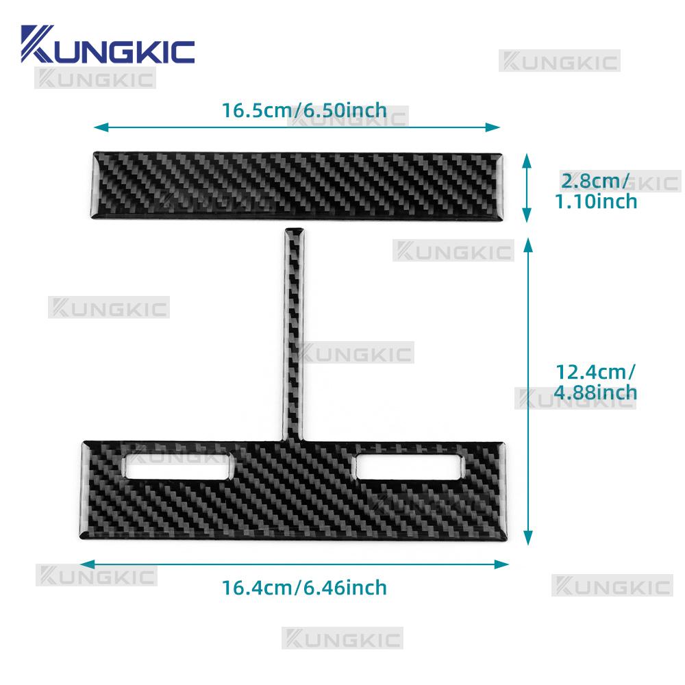 Real Soft Carbon Fiber Sticker For Scion tC 2005 2006 2007 2008 2009 2010 Car Central Control Air Vent Outlet Frame Trim