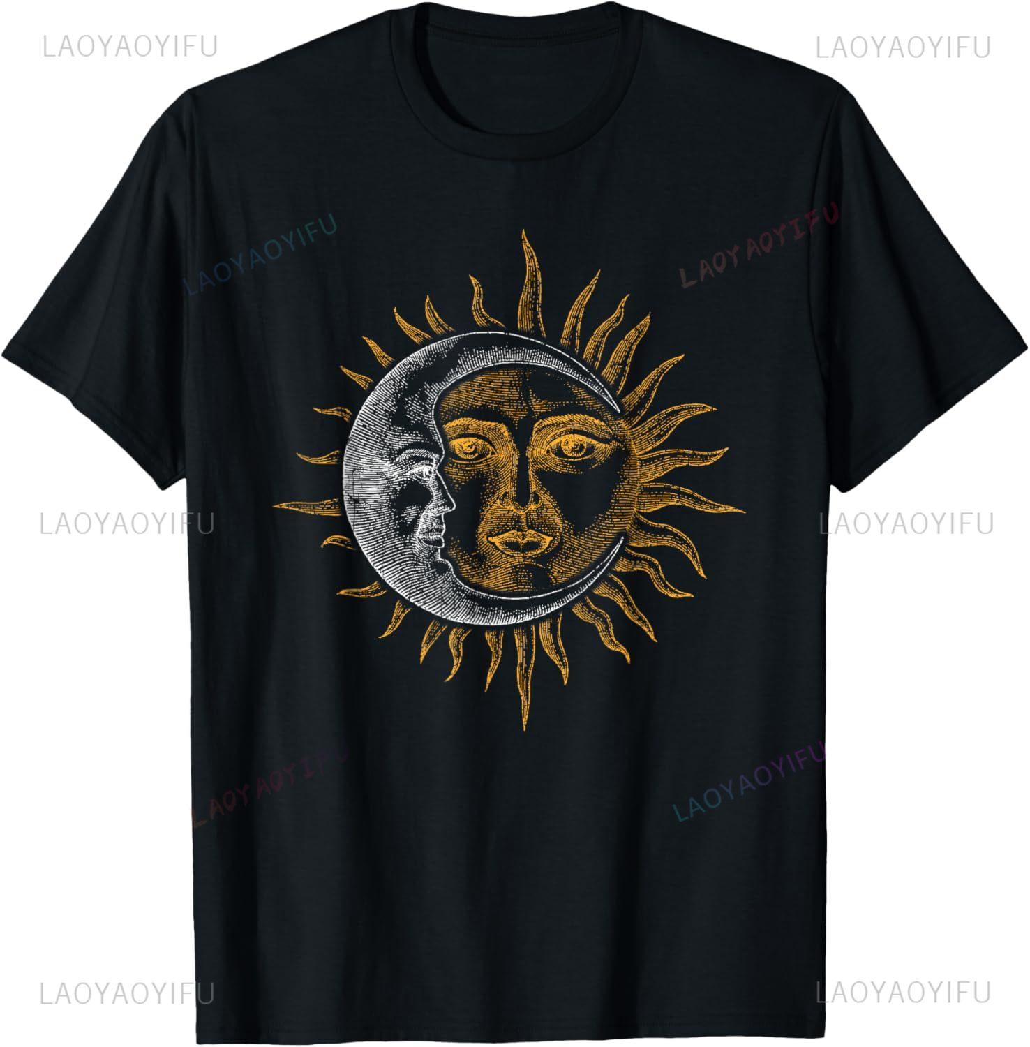 

Vintage Astronomy Stars Sun Moon Planets Astronaut TShirt Custom Printed Graphic T Shirts Streetwear Clothing Summer Tops S
